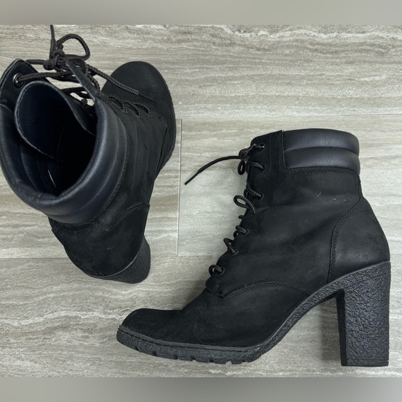 Timberland Tillston Black Nubuck Lace-Up 6in Boots Womens Size 8 - Picture 6 of 11